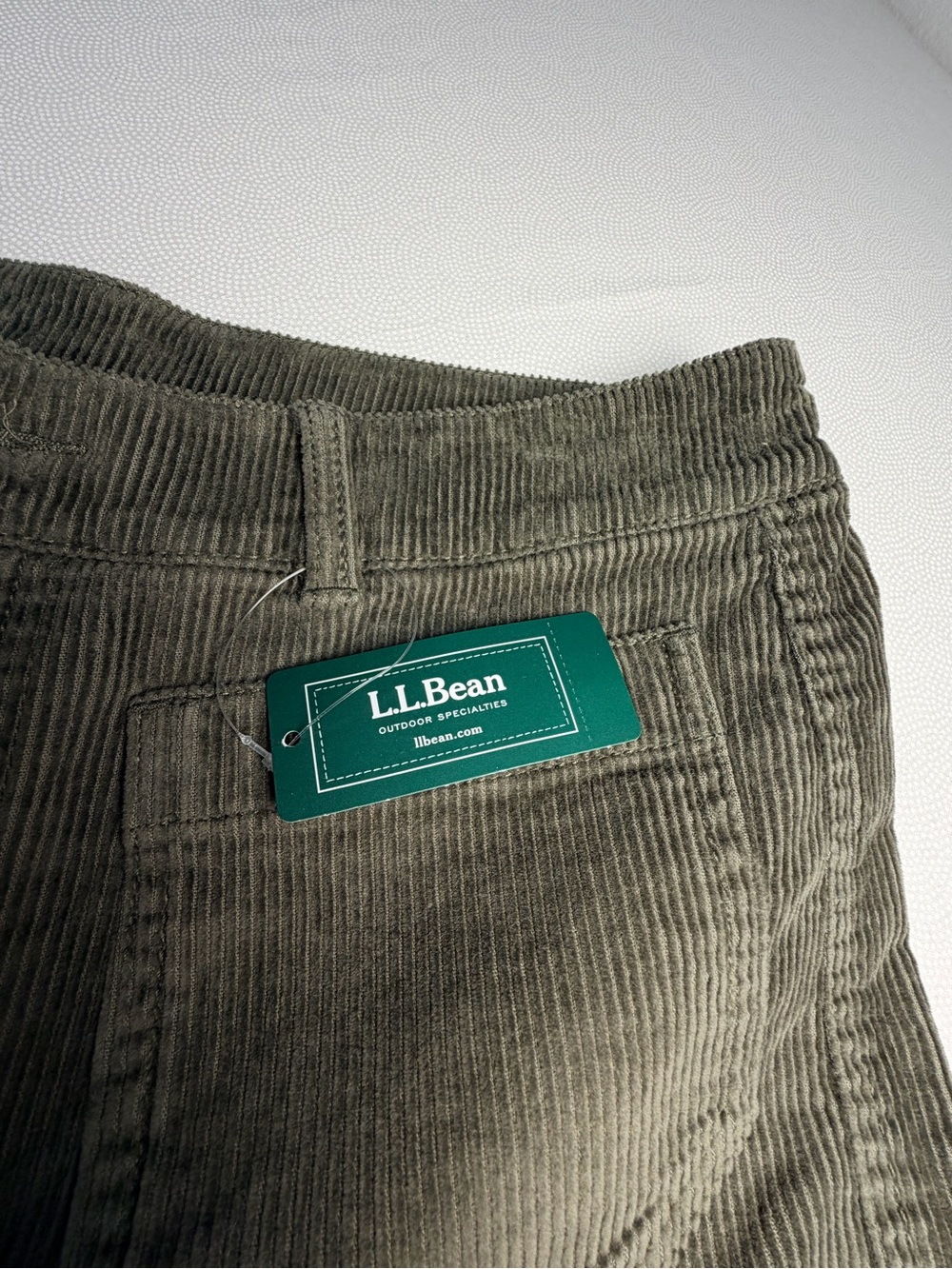 L.L.Bean Women’s 207 Vintage Corduroy Pants Size 10 Reg Dark Loden NWT Straight - Picture 5 of 7